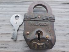 Vintage Russell & Erwin Mail Pouch Lock wIth Numbered Key picture