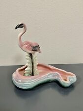 Vintage MCM Maddux Pale Pink Flamingo in Hull Pottery Pond picture