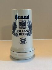Vintage Brand Brewery Holland Beer Stein Hand Made in Netherlands picture