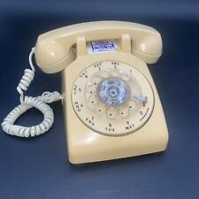 Vintage ITT Rotary Dial Desk Phone Ivory/Beige 1984 Great Collector Piece picture