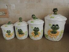 VINTAGE SEARS JAPAN NIEL THE FROG 4 PC. CANSISTER SET picture