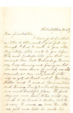 1875 Handwritten Signed Letter Ella Breyfogel Parryville Pennsylvania Germantown picture