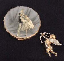 Superb VTG Stratton Ballet Couple Compact w GIFT 💝 picture