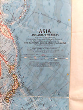 1959 December National Geographic Magazine Asia & Adjacent Areas Map picture
