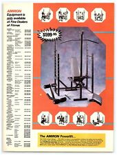 1988 Amiron Equipment Fine Dealers Print Ad, Powerlift Home Gym Dealer Locations picture