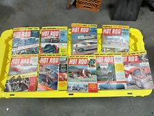 Lot Of 9 HOT ROD Magazine Year Of 1957 set. Excellent Condition Custom picture