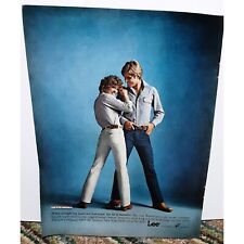 Lee Jeans Fits America vintage 1979 Magazine Ad Mums Champagne ad on back side picture