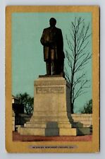 Chicago IL-Illinois, McKinley Monument, Antique Vintage Souvenir Postcard picture