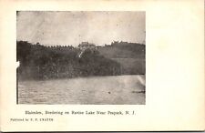 Postcard Peapack New Jersey - Blairsden Mansion bordering on Ravine Lake picture