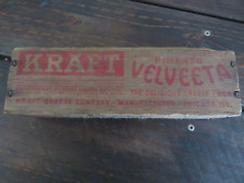 Antique Kraft Velveeta Wood Box 9