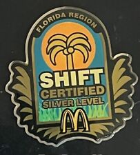 McDonald's Shift Certified Silver Level Florida Region Collectible Lapel Hat Pin picture