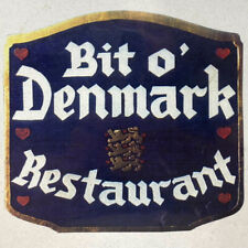 Vintage 1980s Bit O'Denmark Restaurant Menu Alisal Road Solvang California picture