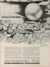 1942 Farnsworth Television How Cold Is It On Mars Tonight Vintage Print Ad picture
