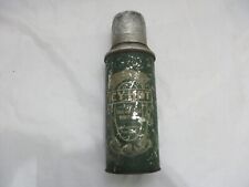 Metal Thermos Icy - Hot Bottle Co  Green Antique Vintage-Missing Cork Read Despt picture