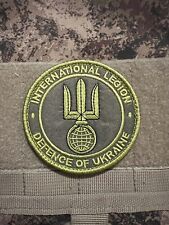 Ukrainian Army Morale Patch International Legion of Ukraine Tactical Badge Hook picture