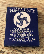 1930s-40s *Unstruck* Percy A. Legge Yarns Boston Massachusetts NYC Matchbook picture