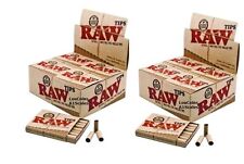 TWO FULL BOXES of RAW rolling papers PREROLLED TIPS 40 PKS TOTAL (not for Cones) picture