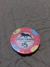 MGM GRAND AT FOXWOODS CASINO $5 CASINO GAMING POKER CHIP  picture
