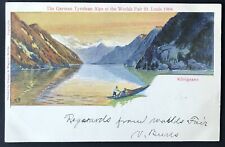 Antique Postcard The German Tyrolean Alps Worlds Fair St. Louis 1904 picture