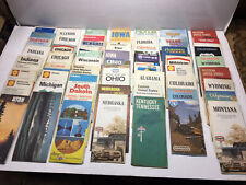 Vintage 53 Road Highway Map Lot Shell Gulf Standard Texaco 1970’s-80's LOOK picture