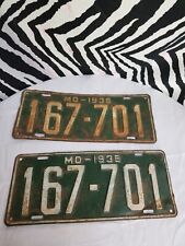 1935 Missouri License Plate Pair picture