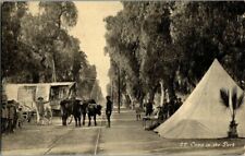 1910. ONTARIO, CA. CAMP ON EUCLID AVE. POSTCARD r6 picture
