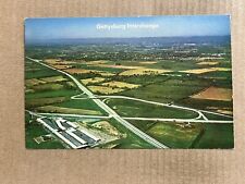 Postcard Gettysburg PA Pennsylvania Turnpike  Interchange Aerial View Vintage PC picture