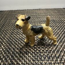 1930s Antique HUBLEY Solid Cast Iron Wire Hair Fox Terrier Dog picture