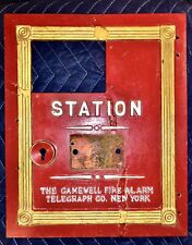 Vintage Gamewell Fire Alarm Telegraph Station Main Door With Window picture