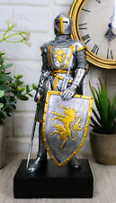 Medieval Swordsman Knight Of Heraldry Figurine 8.75