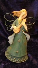 VERY BEAUTIFUL ANGEL PLAYING THE BANJO or MANDOLIN ~6”~VGC ~ picture