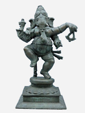 Early 20th century Ganesh Bronze Indian Chola Style India Metal Antique Statue picture