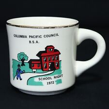 Boy Scouts VTG BSA Ceramic Mug School Night 1972, Columbia Pacific Council RARE picture