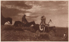 THE VANISHING RACE - THE DOWNWARD TRAIL - VINTAGE 1914 PHOTOGRAVURE,   picture
