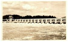 RPPC Main Spillway Dam BONNEVILLE DAM Columbia River, OR c1930s Vintage Postcard picture