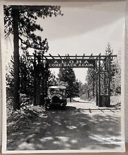 c1930s Entrance To Cedarpines Park California CA Aloha Old Car Sign Photo 8x10 picture