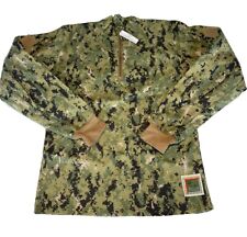 Navy Type III Inclement Weather Combat Shirt Medium Long NWU Woodland Camo FROG picture