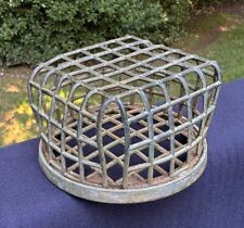 Vintage Dome Square Style Metal Wire Cage Flower Frog - Dazey Flower Holder Co picture