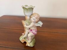 Vintage Foreign Cherub candlestick picture