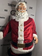 Vintage Gemmy Near Life Size 35 Inches Animated Dancing Santa Claus. Read picture