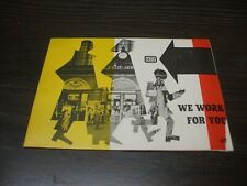 1956 GERMAN FEDERAL RAILROAD - WE WORK FOR YOU Guide Booklet picture