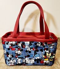 Harveys | Disney Mickey Loves Minnie Top Handle Woven Nylon Seatbelt Bag | MINT picture