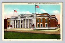 Evansville, IN-Indiana, Soldiers & Sailors Memorial Coliseum , Vintage Postcard picture
