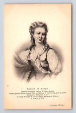 Neurdein Frères Portrait Caroline-Stéphanie-Félicité, Madame de Genlis Postcard picture