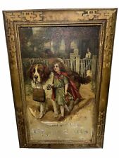 Antique Tin Lithograph Self Framed Grape Nuts Sign picture