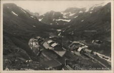 Norway RPPC Bird's Eye View of Myrdal Station Real Photo Post Card Vintage picture