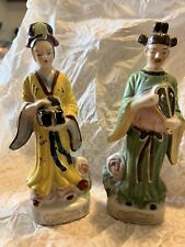 VTG ASIAN FIGURES MADE IN OCCUPIED JAPAN PORCELAIN  picture
