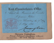 Francis Nathaniel Conyngham, 2nd Marquess Signed Document  1838 / Autographed picture