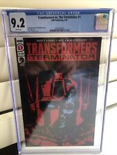 TRANSFORMERS vs TERMINATOR #1 Cvr A IDW Comics 3/20 1A Fullerton CGC 9.2 White P picture