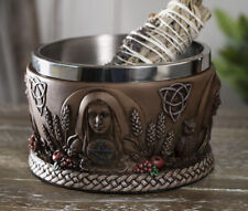 Wicca Metaphysical Triple Goddess Mother Maiden Crone Smudging Smudge Bowl picture